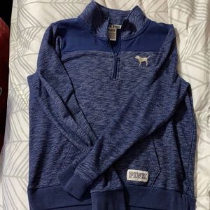 VS pink quarter zip